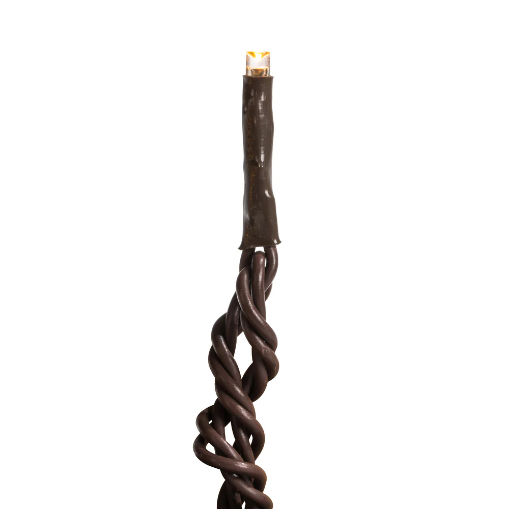Vickerman 144 Warm White LED 2 Function Spider Light Set 24' Christmas Light Set Brown Wire - Cheap-Us