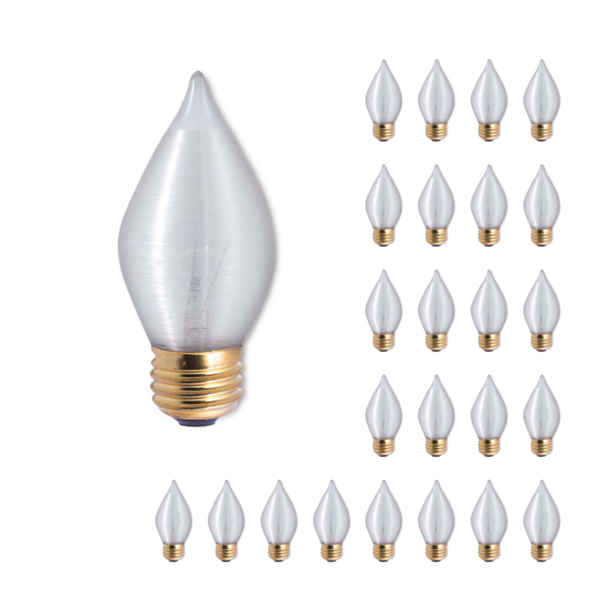 Bulbrite Pack of (25) 40 Watt Dimmable Satin Finish C15 Spunlite Incandescent Light Bulbs with Medium (E26) Base - Cheap-Us