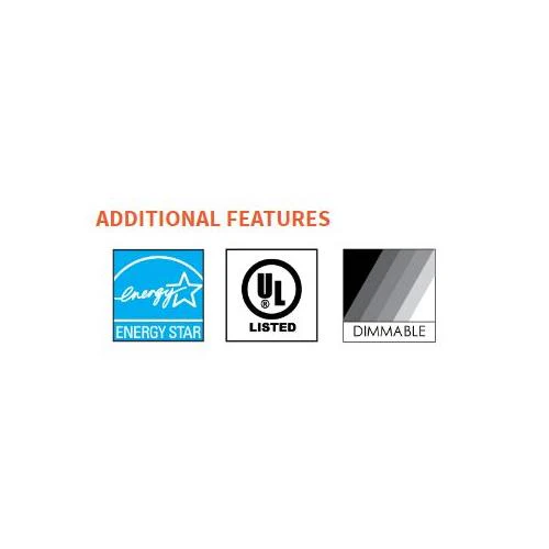 Sunlite Round Decorative LED Fixture, Steel Body, Brushed Nickel, Flush Mount, LED, 15 Watt, 12