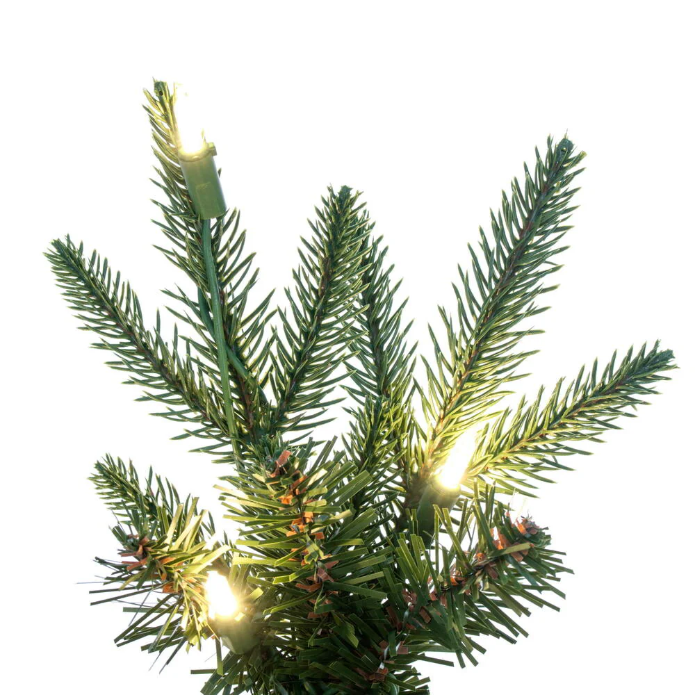 Vickerman 5.5' Bixley Pencil Fir Artificial Christmas Tree Warm White Dura-lit LED Lights - Cheap-Us