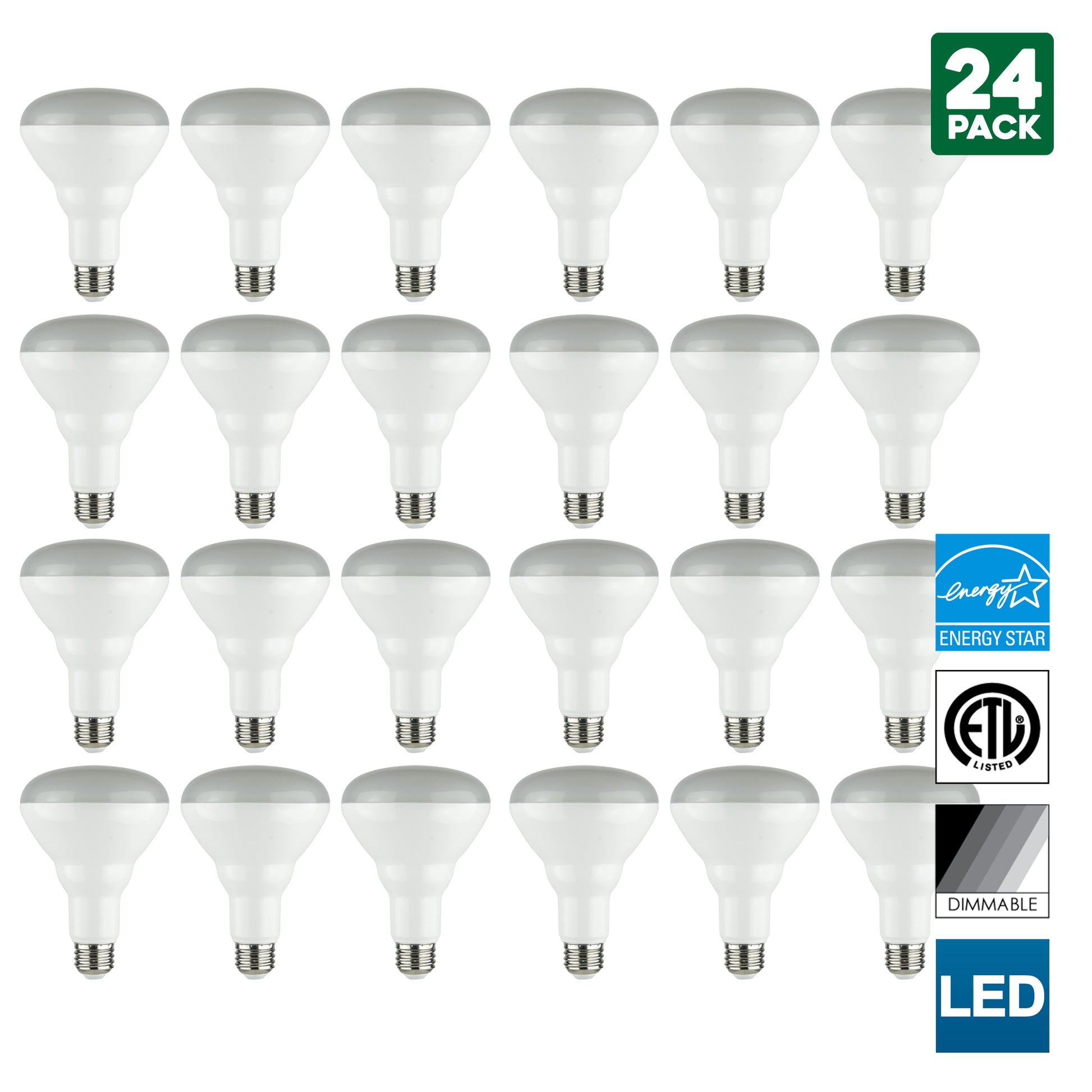 Sunlite BR30 LED Reflector Bulb, Dimmable, 10 Watt (65 Watt Equivalent), Medium (E26) Base, 5000K Super White, Energy Star Certified, 750 Lumen Output, 25,000 Hour Lifespan - Cheap-Us