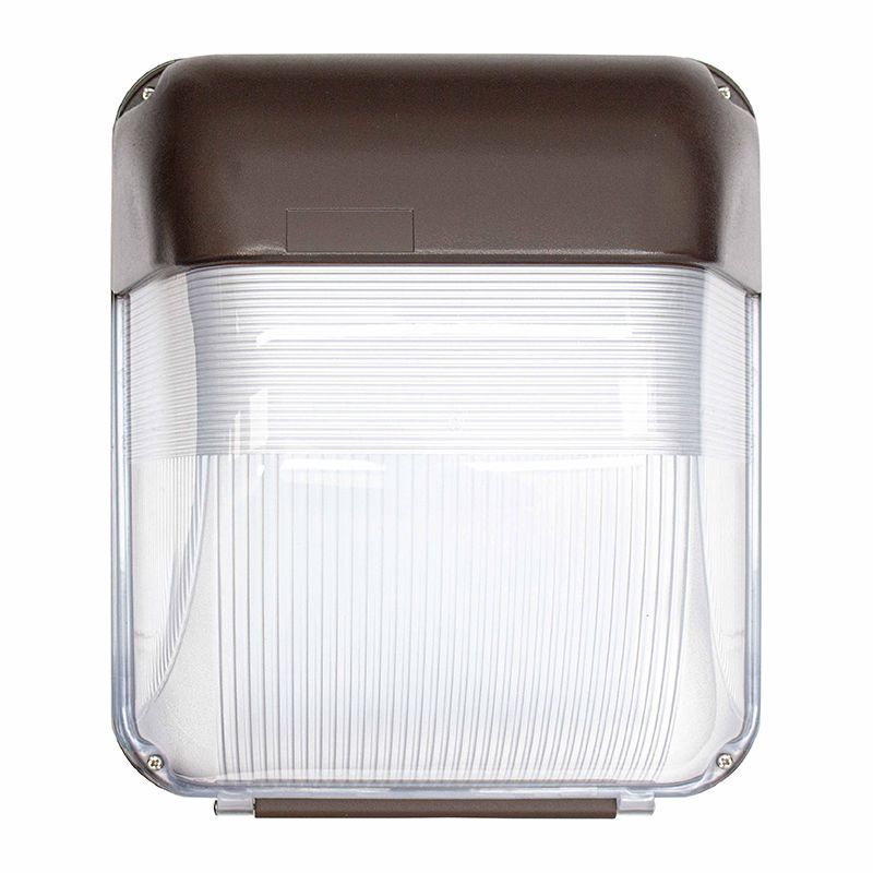 Westgate LED Semi-Cutoff Vandal-Proof Wall Pack, 120-277V, Outdoor Lighting, 50W, 4400 Lumens, 5000K, Dark Bronze Finish - Cheap-Us