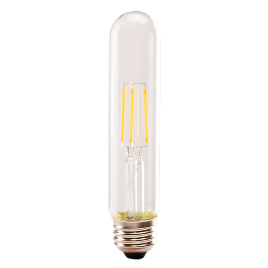 Luxrite LED T9 Filament Tubular Light Bulb, E26 Medium Base, 5W, 2700K - Warm White, 550 Lumens, 80 CRI, Clear Finish, Dimmable (LR21625) - Cheap-Us