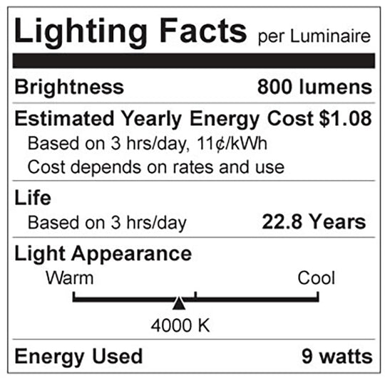 Luxrite LED A19 Light Bulb, E26 - Medium Base, 9W, 4000K - Cool White, 800 Lumens, 80 CRI, Frost Finish, Dimmable, Pack of 4 (LR21427) - Cheap-Us