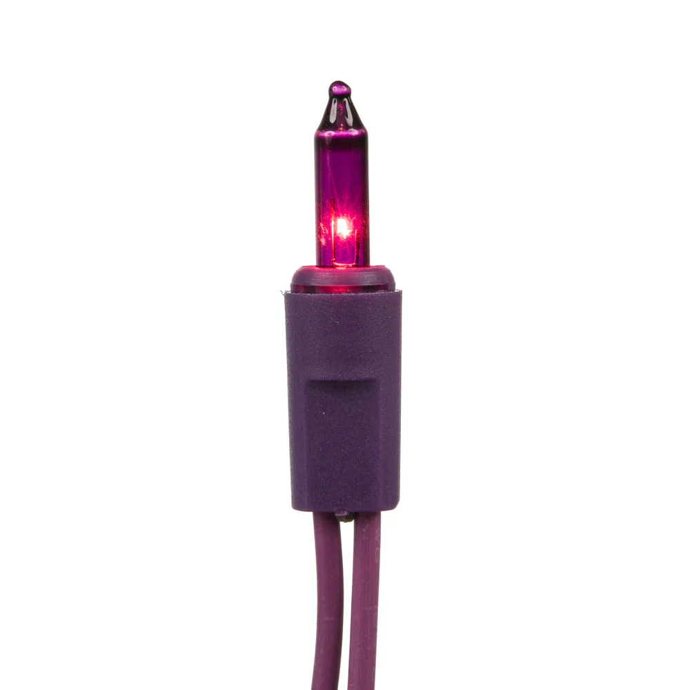 Vickerman 50 LED Mauve Dura-Lit Light on Mauve Wire, 37' Christmas Light Strand- 2 Pack - Cheap-Us