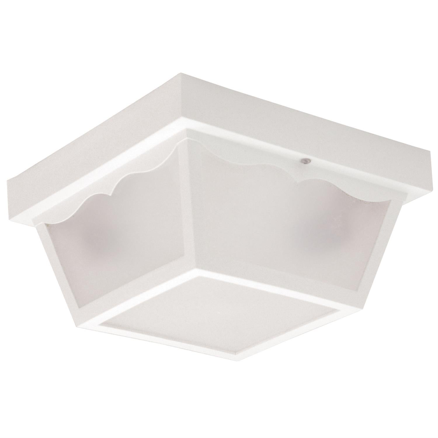 Sunlite Decorative Outdoor Century Collection Fixture, White Finish, Frosted Lens - Cheap-Us