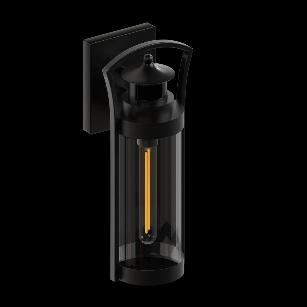 Crespa One Light Outdoor Cylinder Wall Lantern Motion Sensor Fixture - Cheap-Us