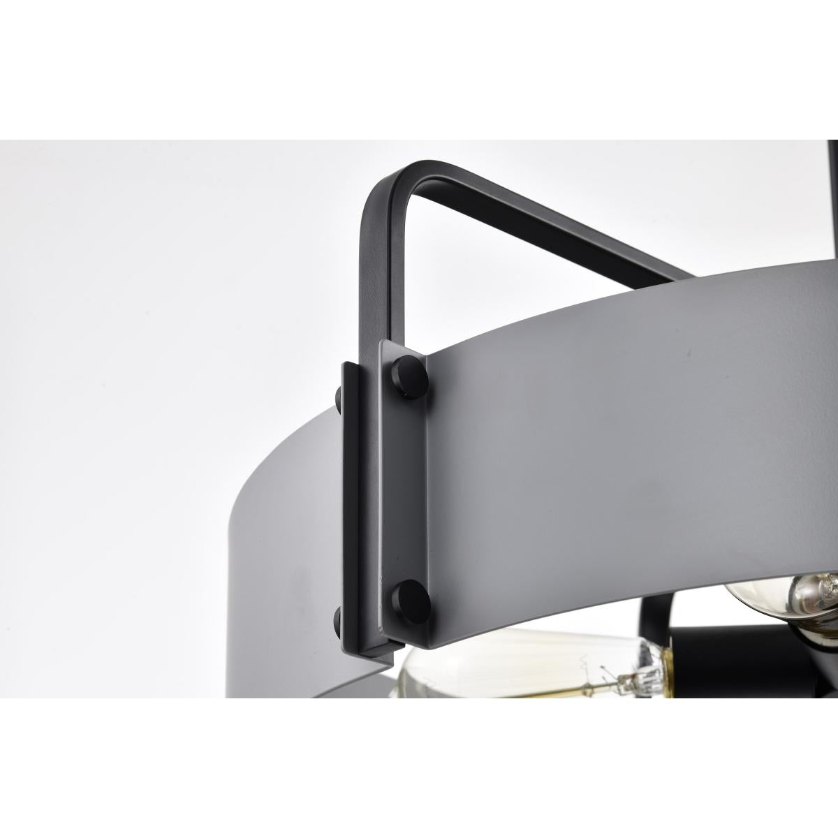 60-7854 ALTOS 5 LIGHT LARGE PENDANT Altos 5 Light Large Pendant; Gray and Matte Black Finish - Cheap-Us