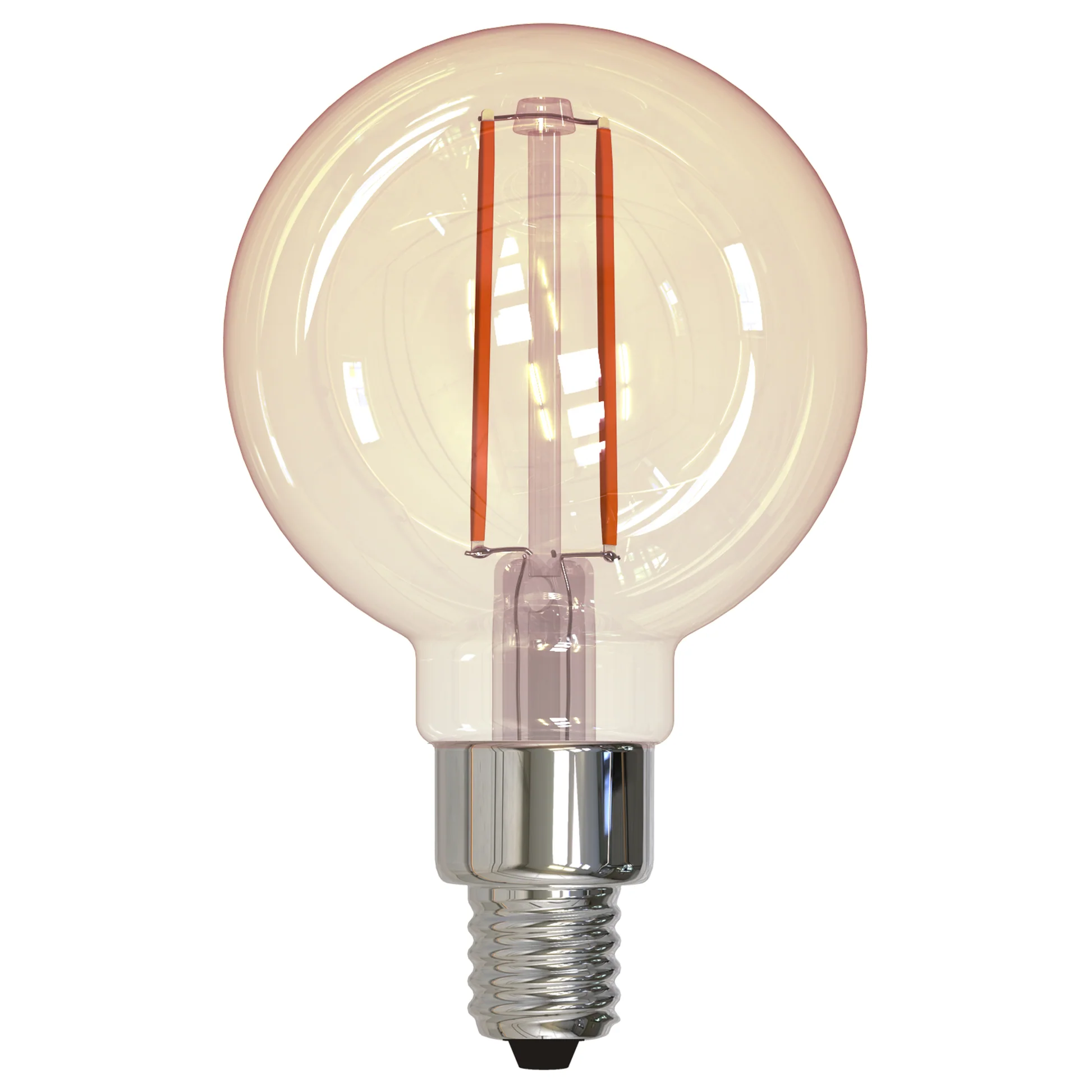 BULBRITE 2.5W LED LIGHT BULB G16 2100K FILAMENT NOSTALGIC E12 FULLY COMPATIBLE DIMMING - Cheap-Us