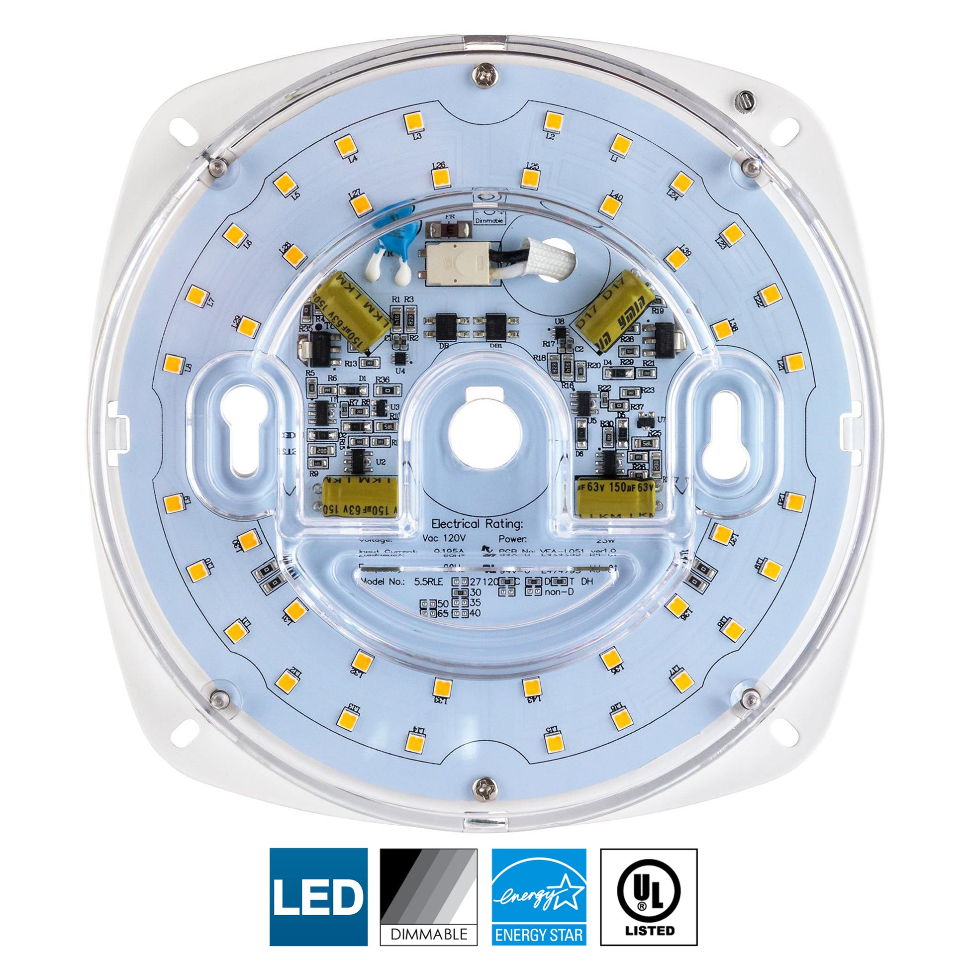 Sunlite LED Retrofit Light Engine, 6-Inch, 4000K Cool White, 23 Watt, Dimmable, Flush Ceiling Fixture LED Upgrade Panel, Energy Star Compliant, Commercial Grade, 90 CRI - Cheap-Us