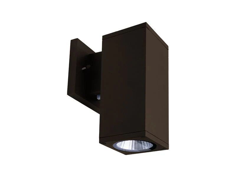 Westgate 4In Sq Wall Cyl. Down Light 12W 30K/40K/50K Dim. - Bronze, Outdoor Lighting, 12W, 960 Lumens, 3000K/4000K/5000K, Brushed Nickel Finish, Dimmable - Cheap-Us