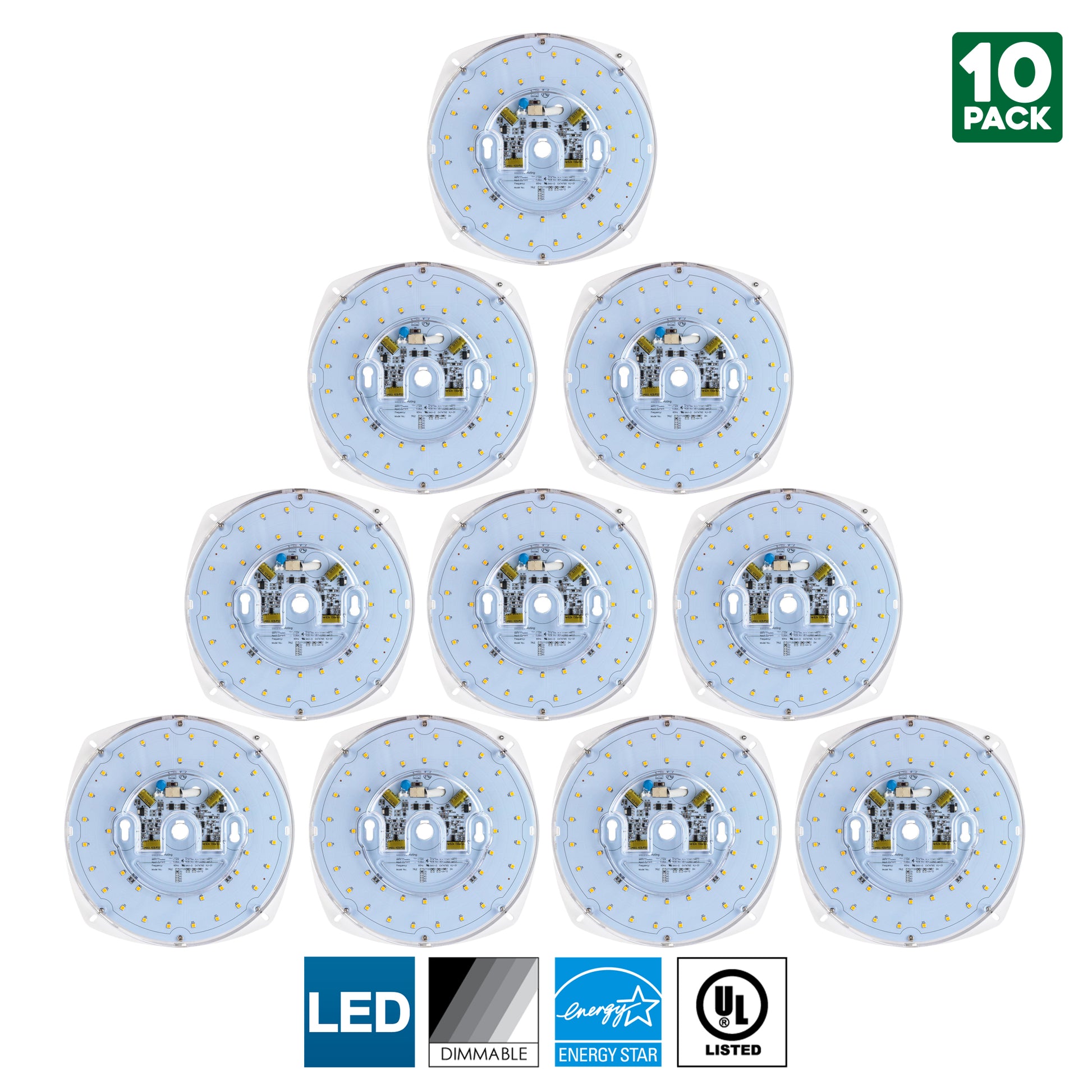 Sunlite LED Retrofit Light Engine, 7-Inch, 3000K Warm White, 28 Watt, Dimmable, Flush Ceiling Fixture LED Upgrade Panel, Energy Star Compliant, Commercial Grade, 90 CRI - Cheap-Us