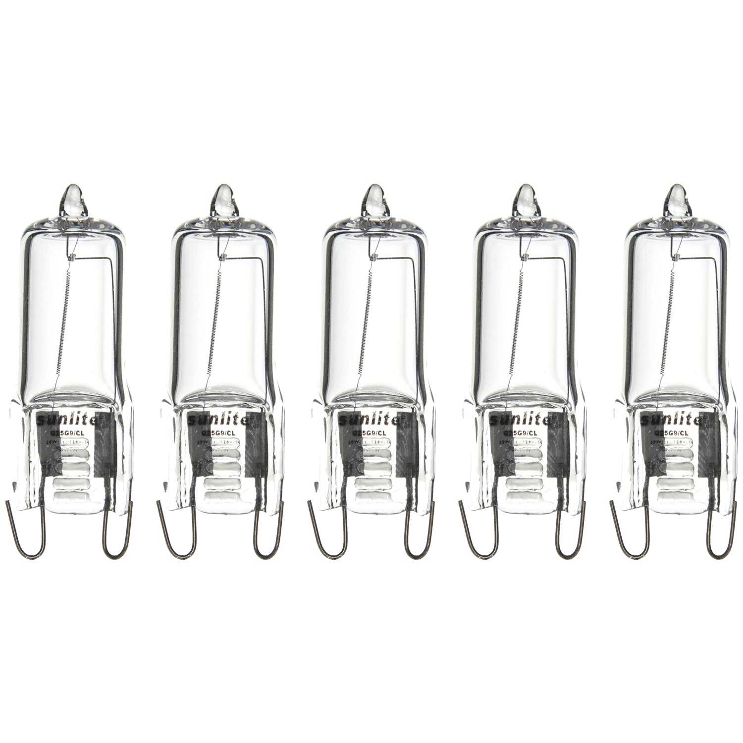 Sunlite 25 Watt, Single Ended T3.5, G9 Bi-Pin Base, Clear - Cheap-Us