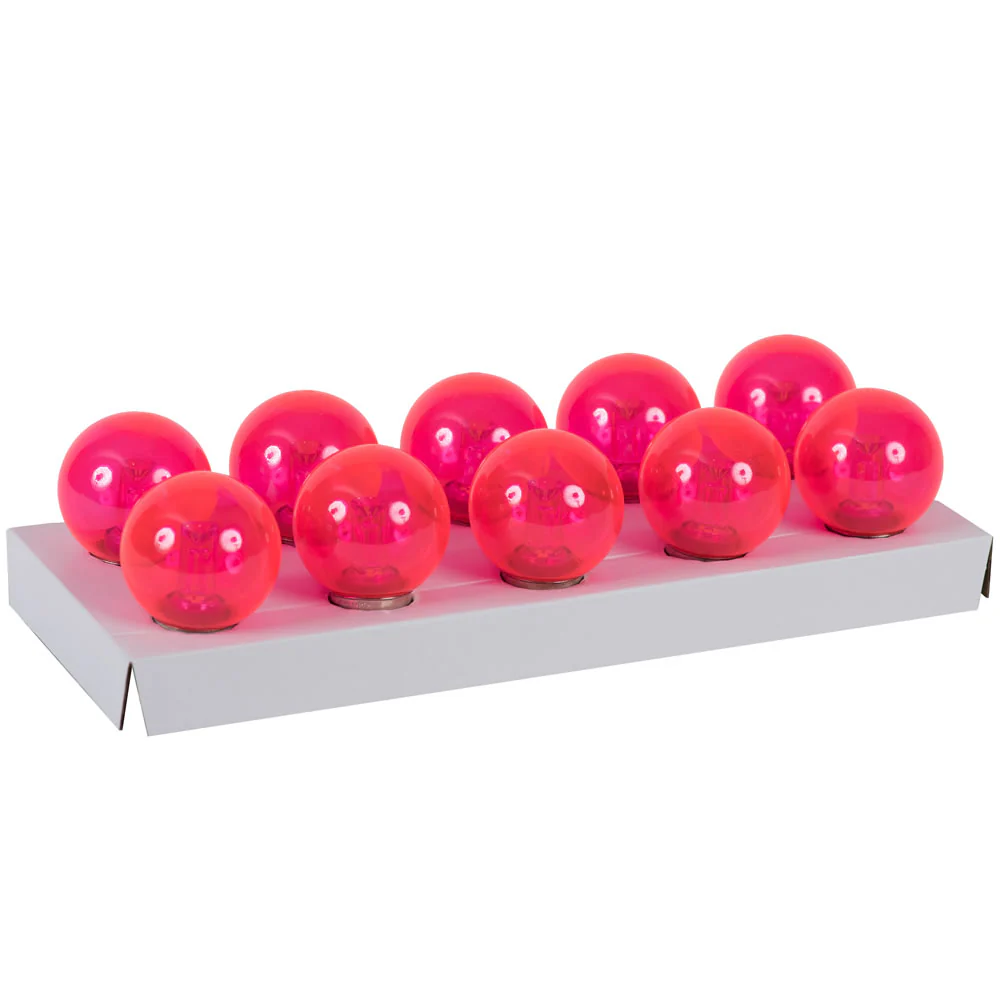 Vickerman G50 PINK SMD Tube LED Bulb 10/Bag - Cheap-Us