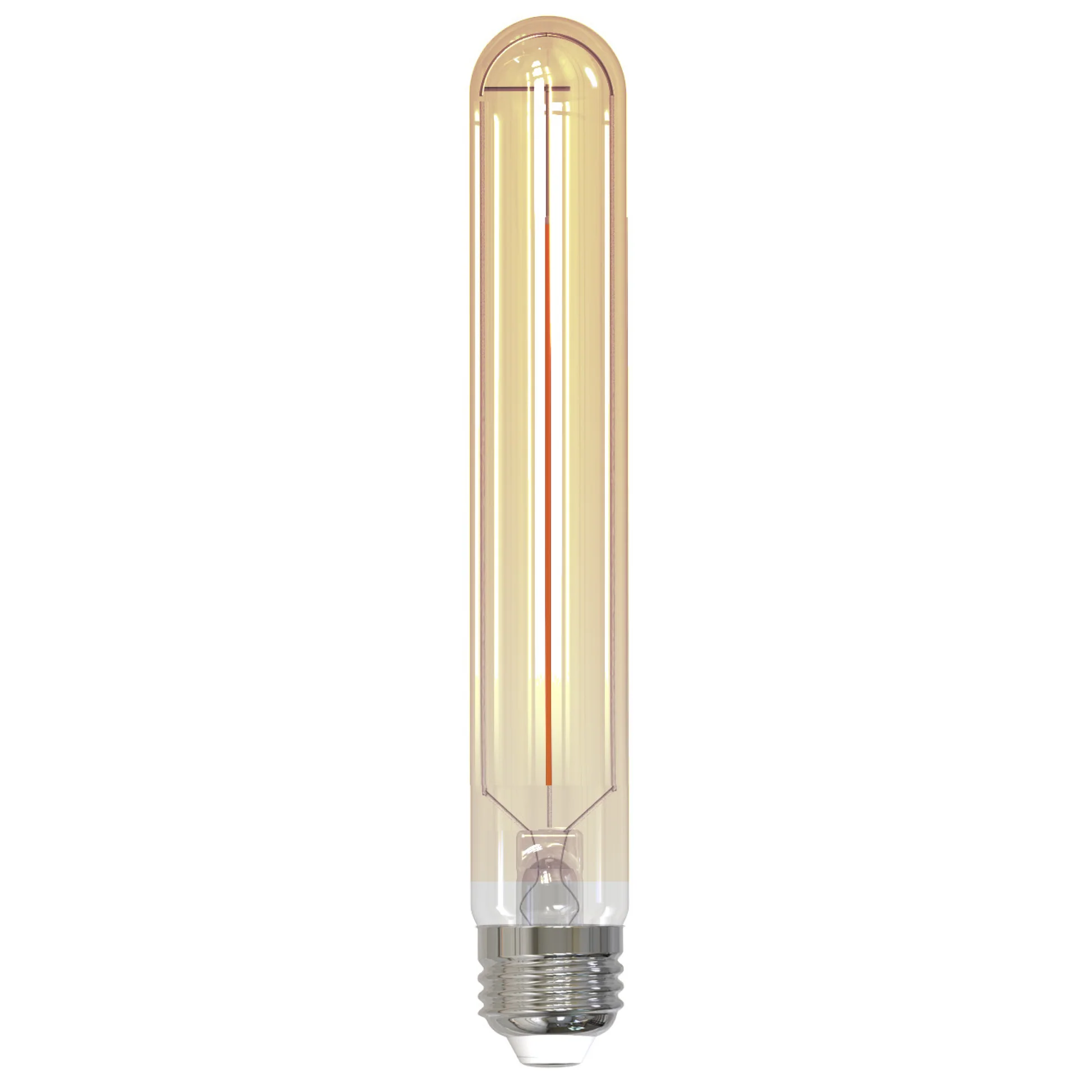 Bulbrite LED Filament 5 Watt Dimmable 7.5 Inch T9 Light Bulb with Antique Glass Finish and Medium (E26) Base - 2100K (Amber Light), 250 Lumens - Cheap-Us