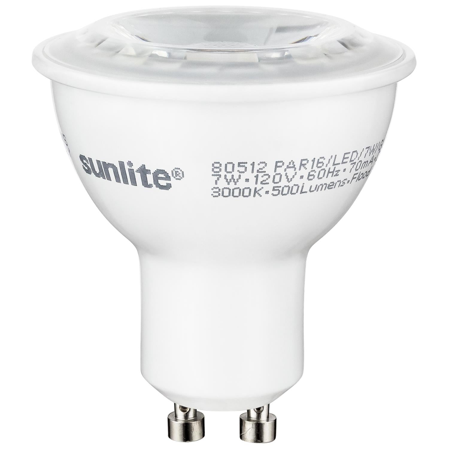 Sunlite LED PAR16 Bulb, Dimmable, 7 Watts (75 W Equivalent), GU10 Base, 3000K Warm White, Energy Star Compatible - Cheap-Us