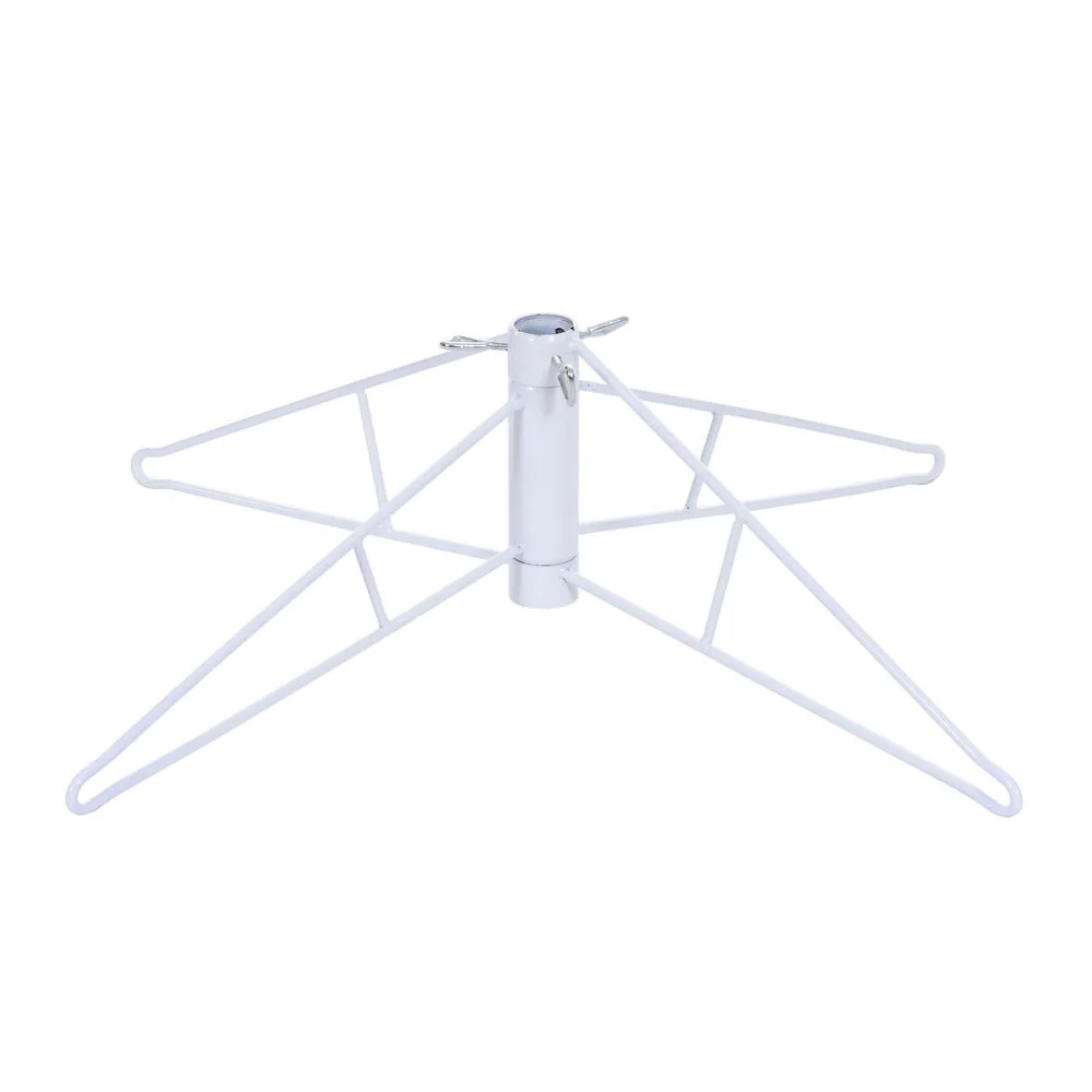 Vickerman 9' Flocked White Slim Artificial Christmas Tree Pure White LED Lights - Cheap-Us