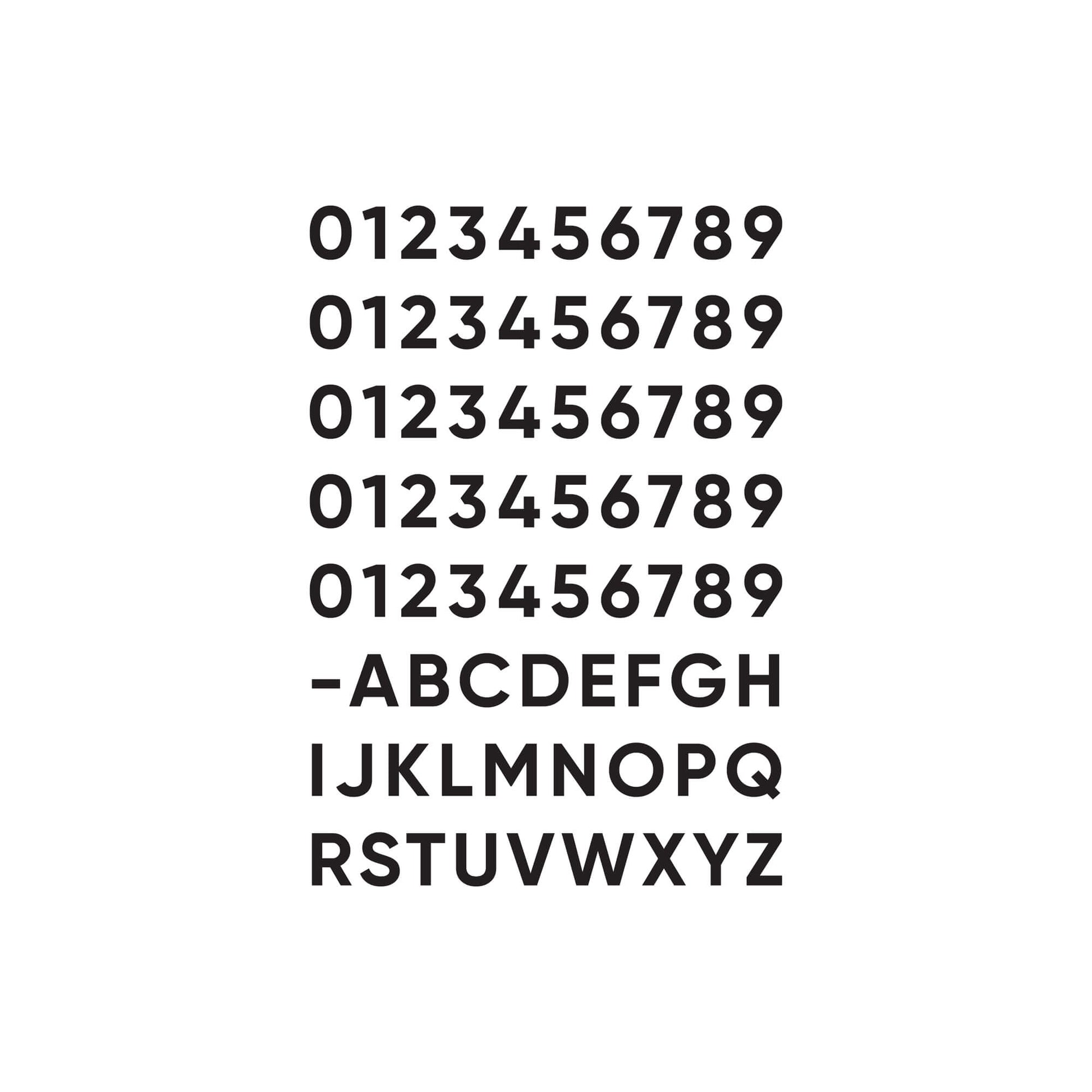 Dals Lighiting Adhesive Character Set - 50 Numbers And 27 Characters - Cheap-Us