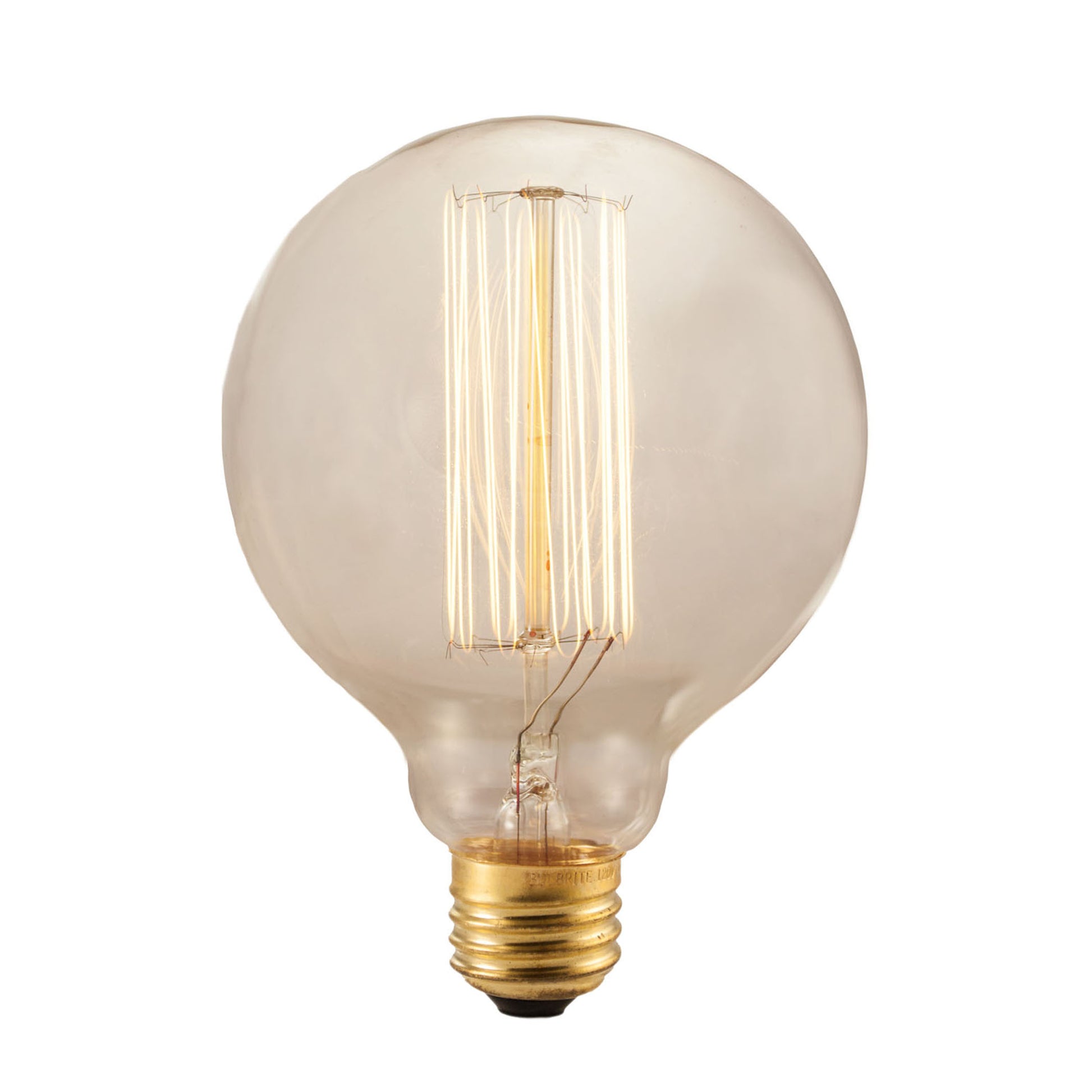 Bulbrite NOS40G30 40 Watt Nostalgic Edison G30 Globe, Thread Filament, Medium Base, Antique Finish - Cheap-Us
