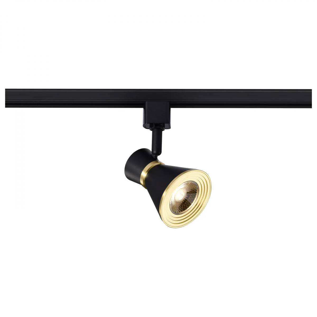 TH633 12W LED CINCH TRACK HEAD 24 12 Watt LED Cinch Track Head; 3000K; Matte Black and Brushed Brass Finish - Cheap-Us