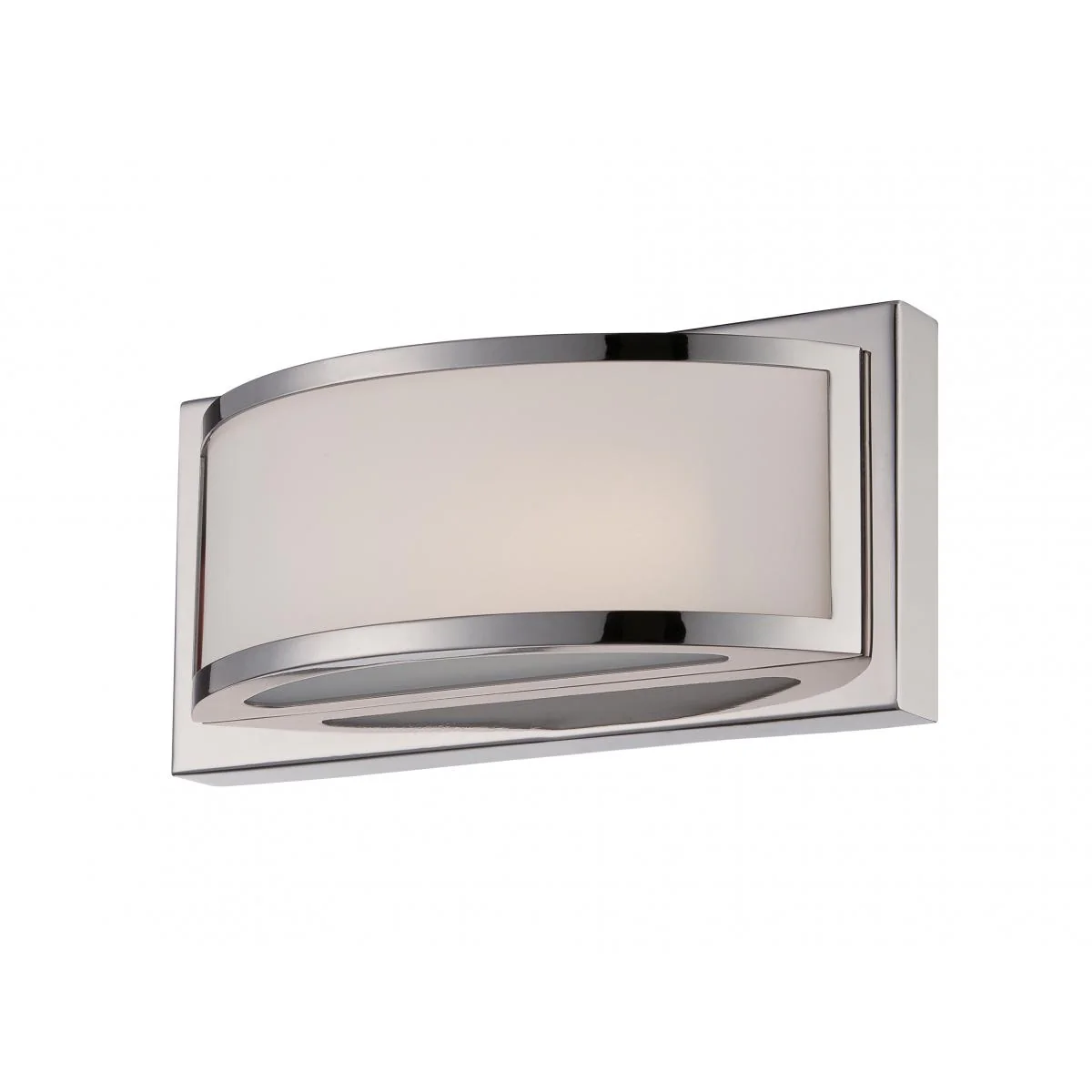 62-311 MERCER (1) LED VANITY Mercer - (1) LED Wall Sconce with Frosted Glass - Polished Nickel Finish - Cheap-Us