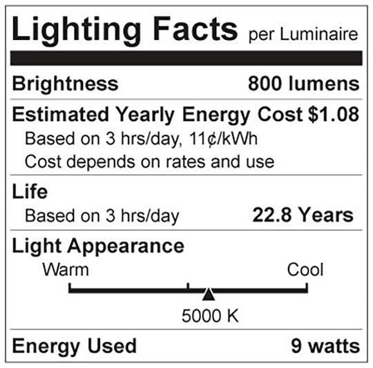 Luxrite LED A19 Light Bulb, E26 - Medium Base, 9W, 5000K - Bright White, 800 Lumens, 80 CRI, Frost Finish, Dimmable, Pack of 4 (LR21428) - Cheap-Us