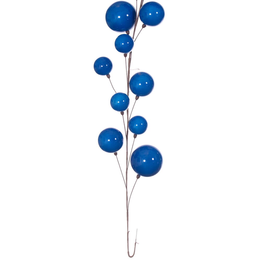 Vickerman 10' Blue Pearl Branch Ball Wire Garland. - Cheap-Us