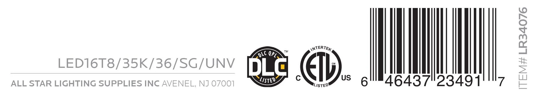 Luxrite Retrofit Tube LED16T8/35K/36/SG/UNV 3500K Neutral White - Cheap-Us