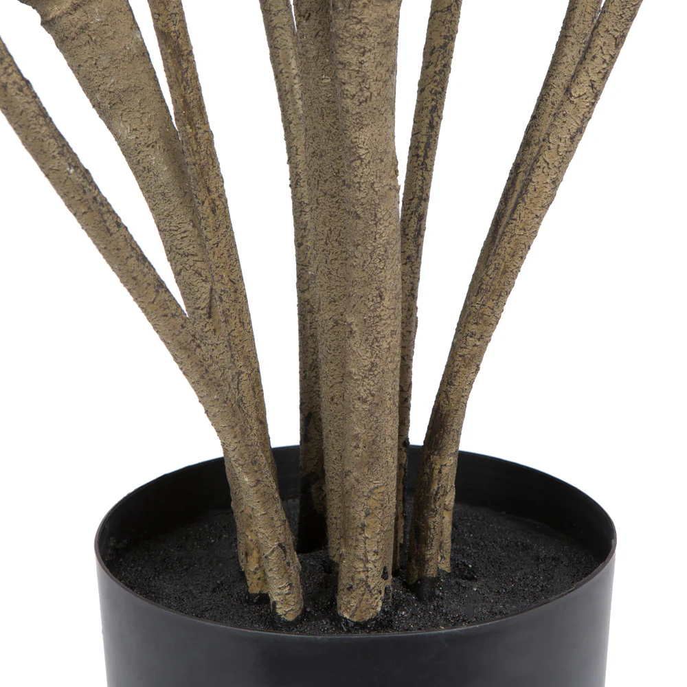 Vickerman 5' Artificial Green Potted Fiddle Tree. - Cheap-Us