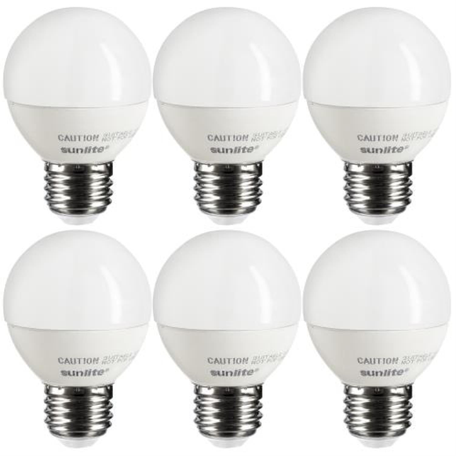 Sunlite LED G16 Globe 7W (60W Equivalent) Light Bulb Medium (E26) Base, Warm White - Cheap-Us