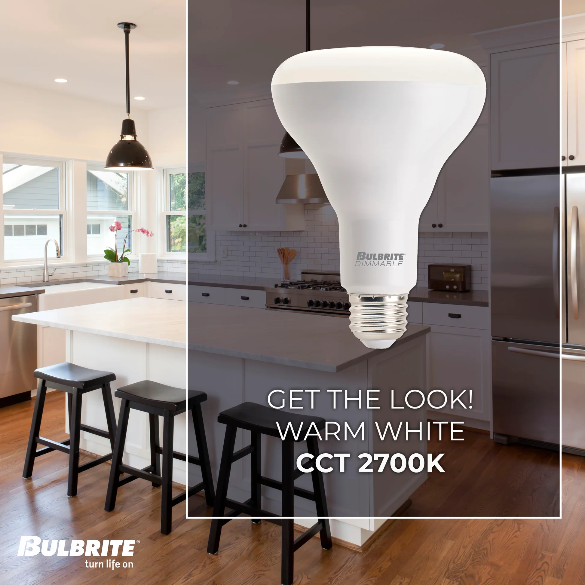 BULBRITE 8W LED BR30 2700K E26 120V-4PK - Cheap-Us