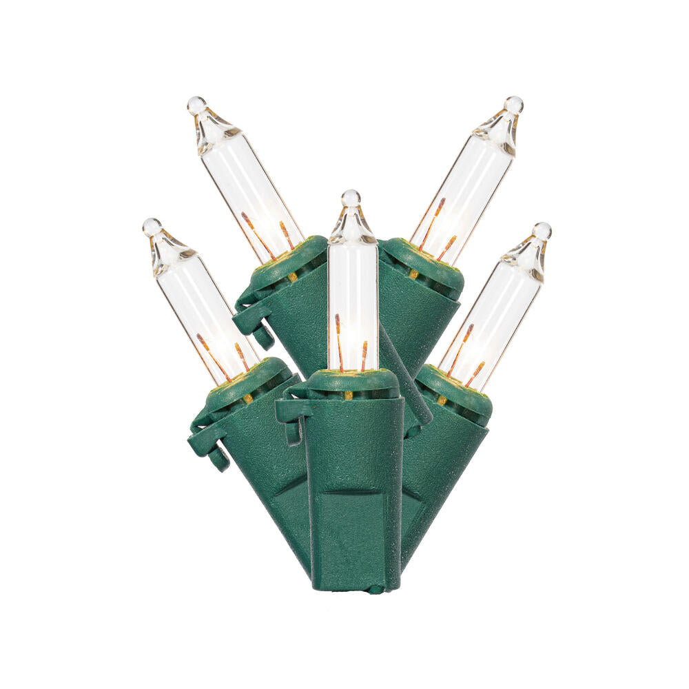 Vickerman 100 Clear Mini Light on Green Wire 33' Christmas Light Strand - Cheap-Us