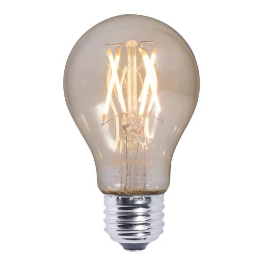 BULBRITE LED A19 MEDIUM SCREW (E26) 5W DIMMABLE FILAMENT LIGHT BULB 2200K/AMBER 40W INCANDESCENT EQUIVALENT 2PK (776602) - Cheap-Us