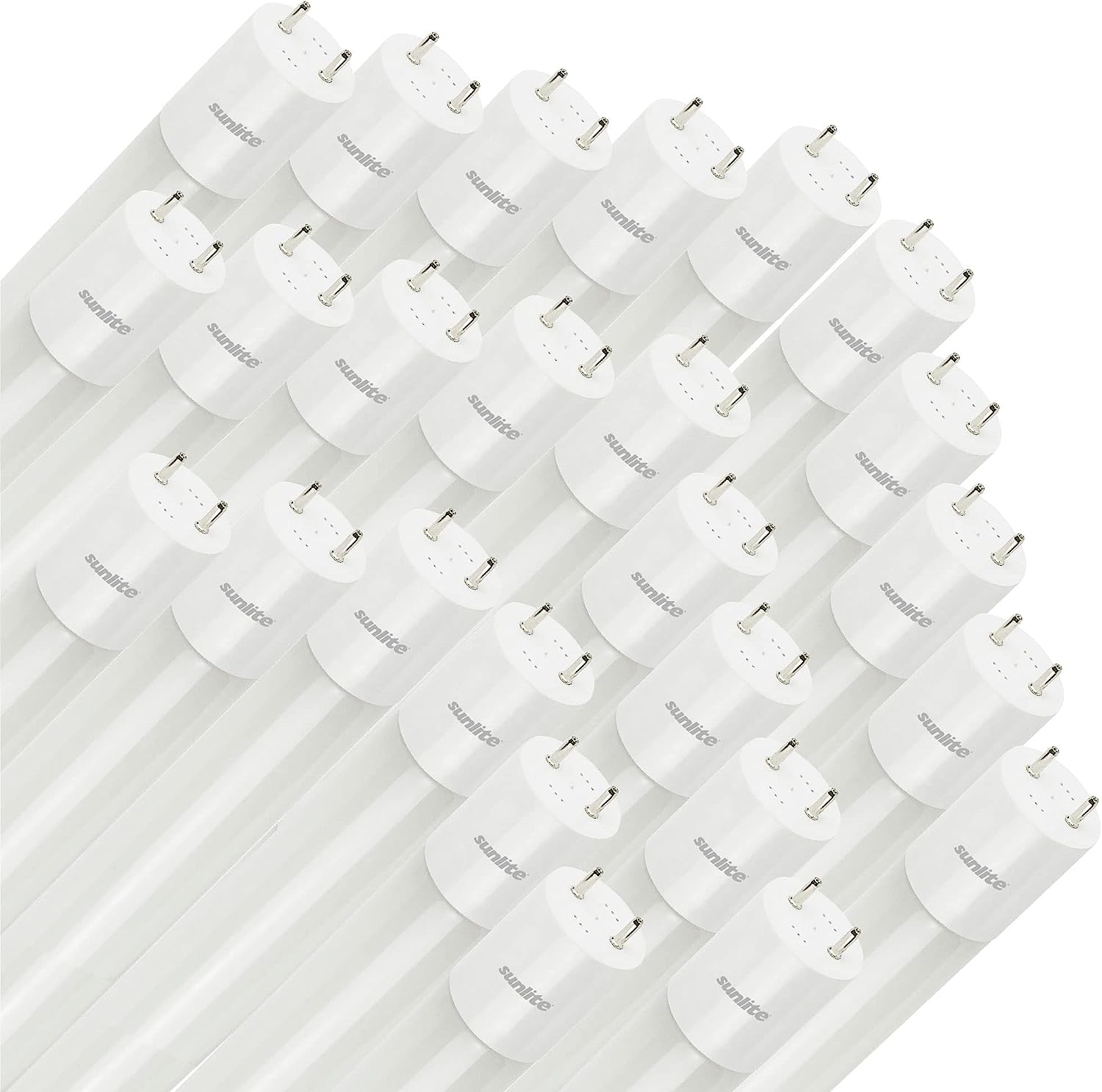 Sunlite 88449 LED T8 Ballast Bypass Light Tube (Type B) 4 Foot, 14W (F32T8 Equal), 1800 Lm, Medium G13 Base, Dual End Connection, Frosted, UL Listed, 6500K Daylight, 25 Count - Cheap-Us