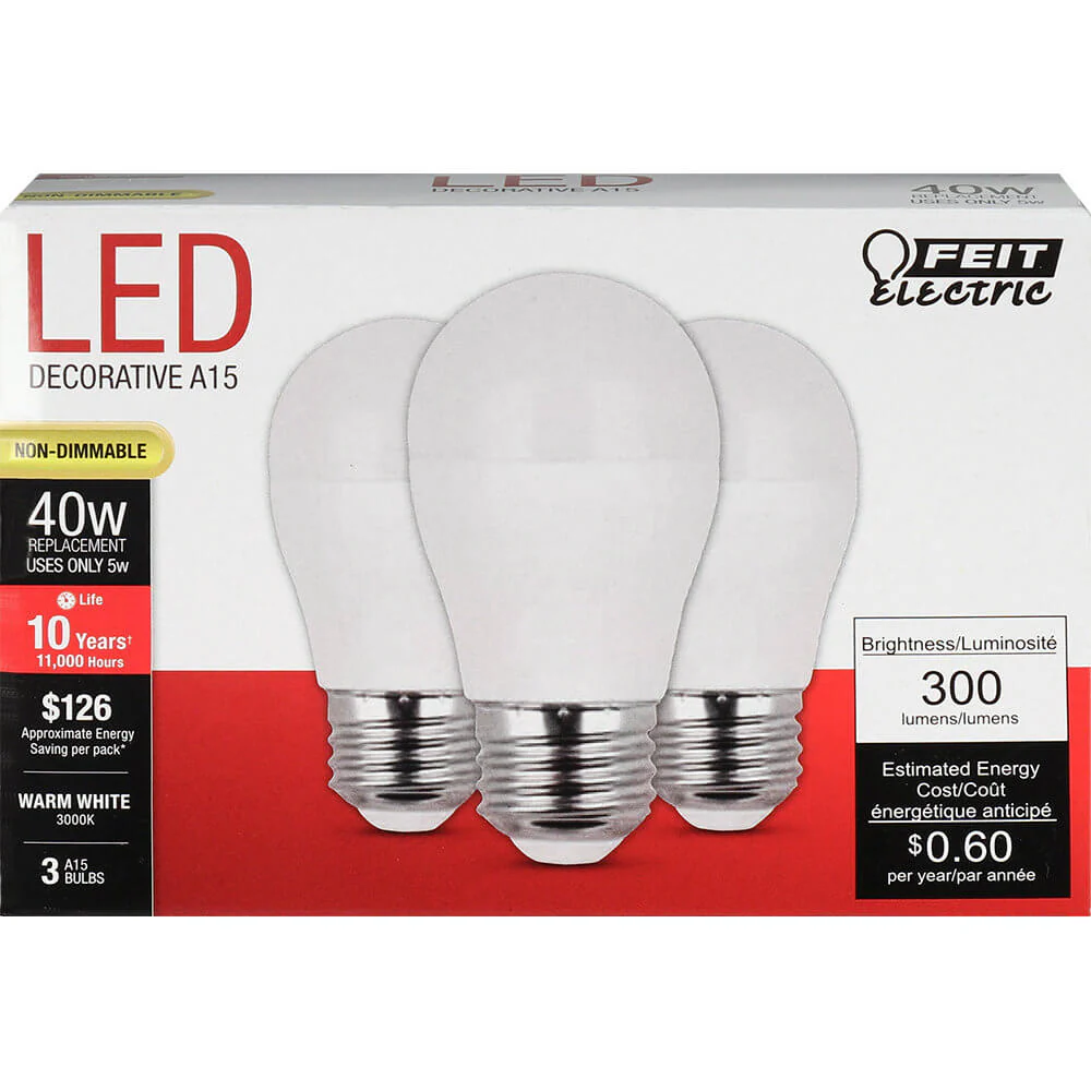 40-Watt Equivalent A15 Soft White LED - Cheap-Us
