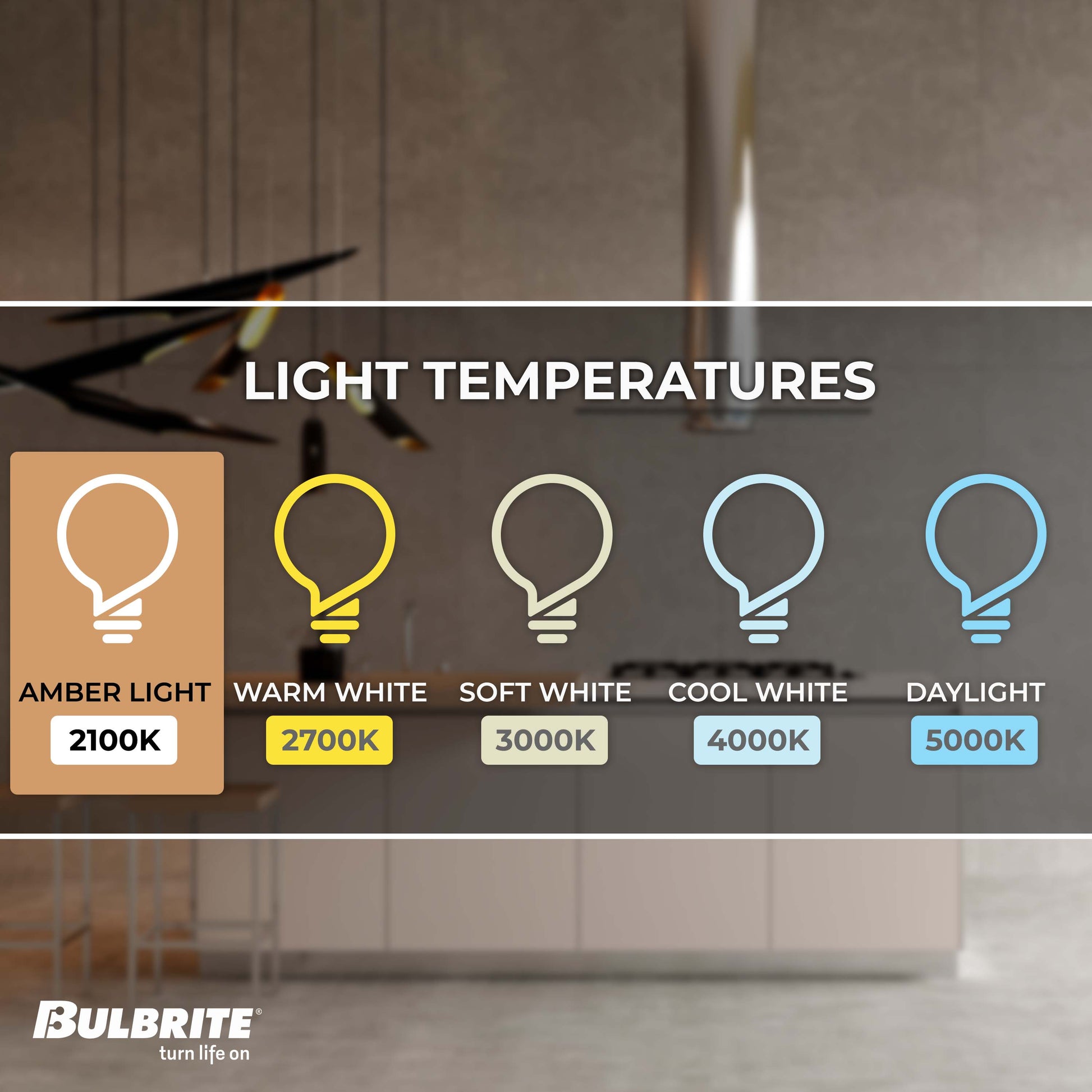 Bulbrite LED Filament Pack of (4) 5 Watt Dimmable 11 Inch T9 Light Bulb with Antique Glass Finish and Medium (E26) Base - 2100K (Amber Light), 300 Lumens - Cheap-Us