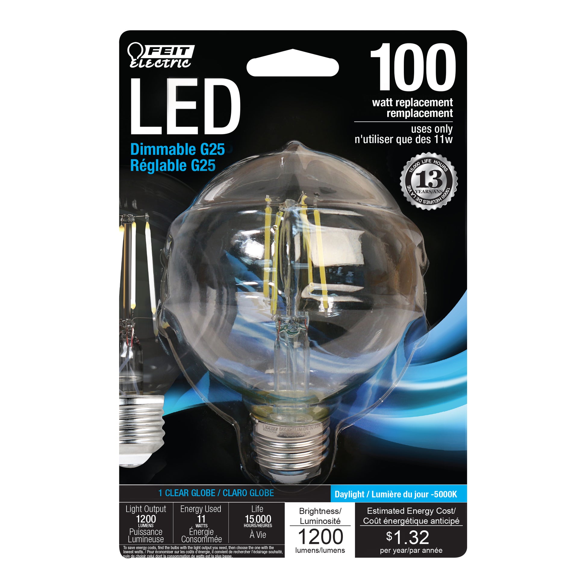 1200 Lumen 5000K Dimmable LED - Cheap-Us