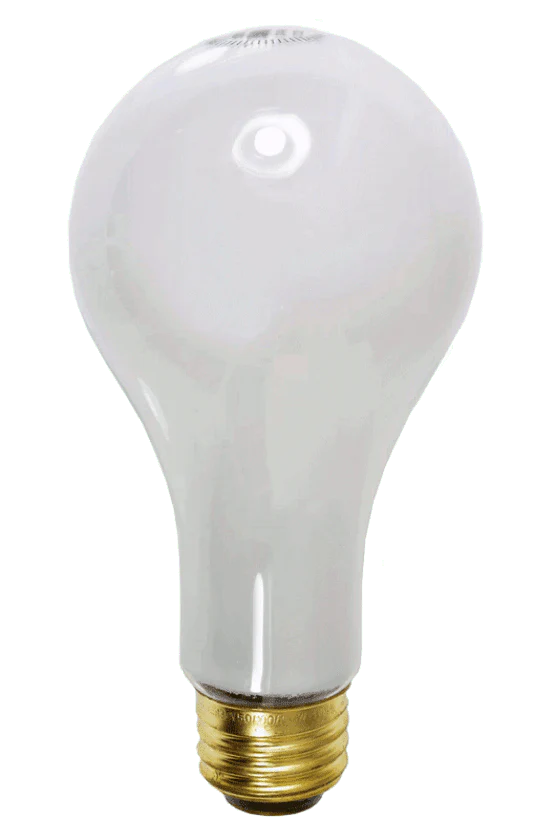 Damar Incandescent Light Bulb 75 watt - 130 volt - A21 - Medium Screw (E26) Base - Frosted - Rough Service - Cheap-Us