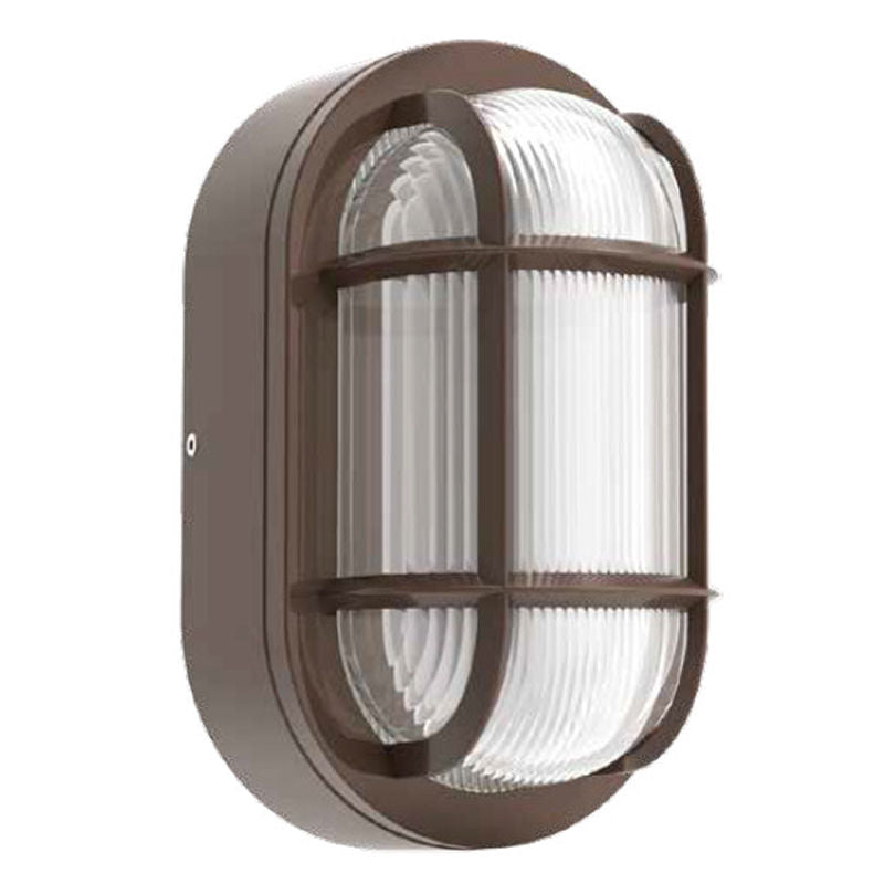 Westgate LED Traditional Bulkhead 14/19/24W 30/40/50K Photocell, Brz, Outdoor Lighting, 12W/18W/20W, 85 Lumens/W, 30K/40K/50K, Bronze Finish, 0-10V - Cheap-Us
