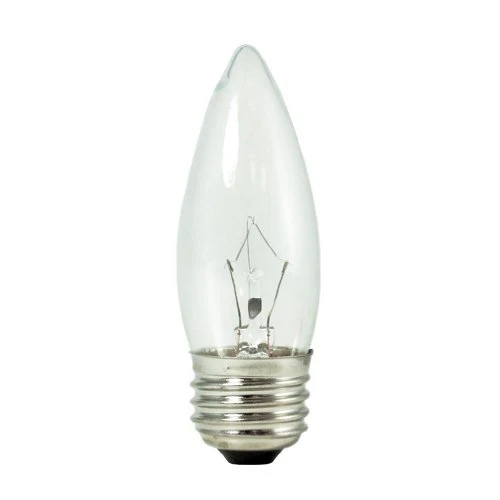 Bulbrite KR40ETC/32 40 Watt Dimmable Krypton Krystal Touch B10 Torpedo Chandelier Bulb, Medium Base, Clear, 10-Pack - Cheap-Us