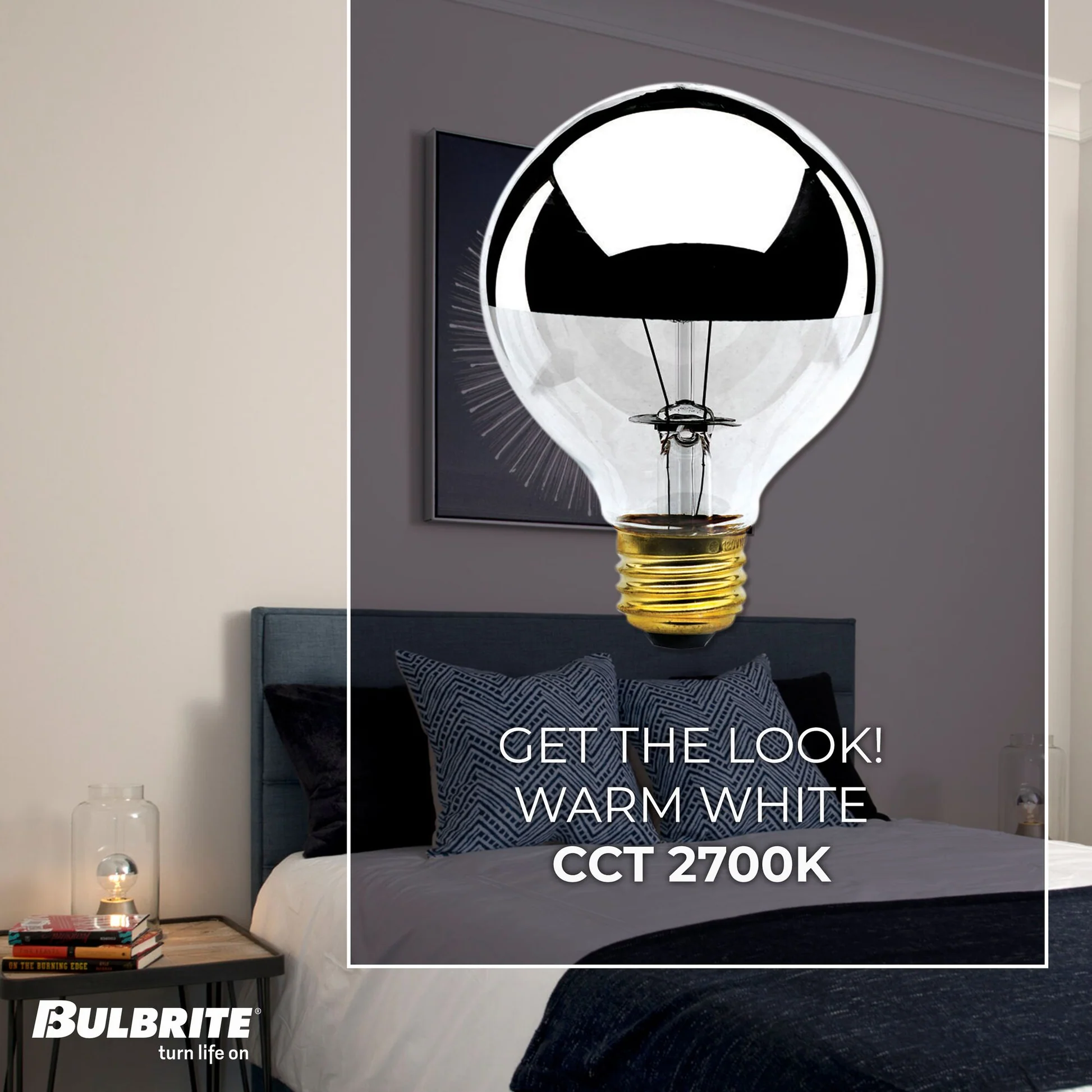 BULBRITE INCANDESCENT G25 MEDIUM SCREW (E26) 40W DIMMABLE LIGHT BULB 2700K/WARM WHITE HALF MIRROR 6PK (712334) - Cheap-Us