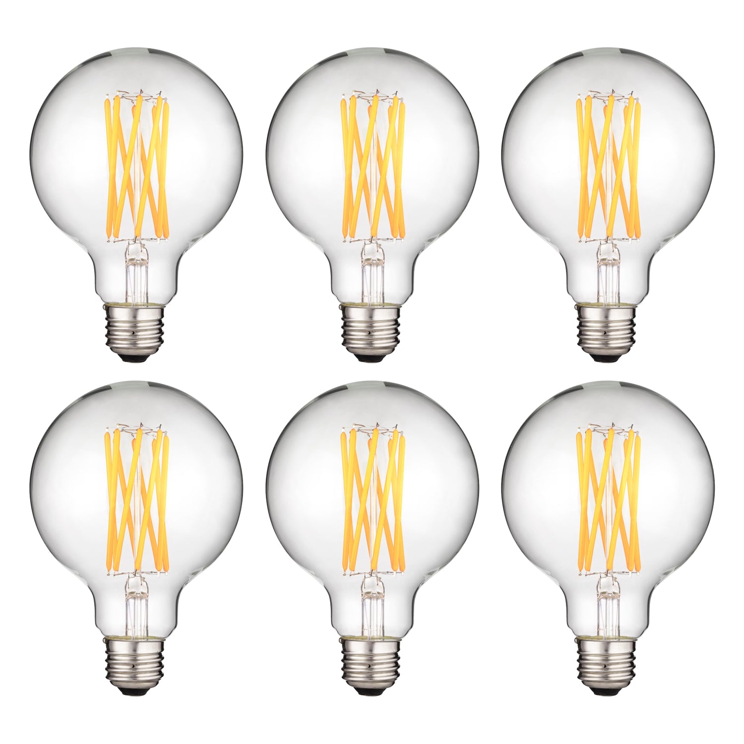 Sunlite 80601 LED Filament G30 Globe 8-Watt (100 Watt Equivalent) Clear Dimmable Light Bulb, 2700K - Warm White - Cheap-Us