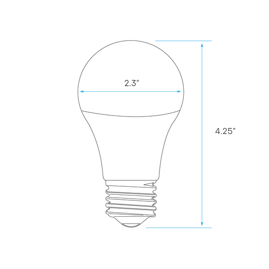 Luxrite LED A19 Light Bulb, E26 - Medium Base, 11W, 3000K - Soft White, 1100 Lumens, 80 CRI, Frost Finish, Dimmable (LR21431) - Cheap-Us