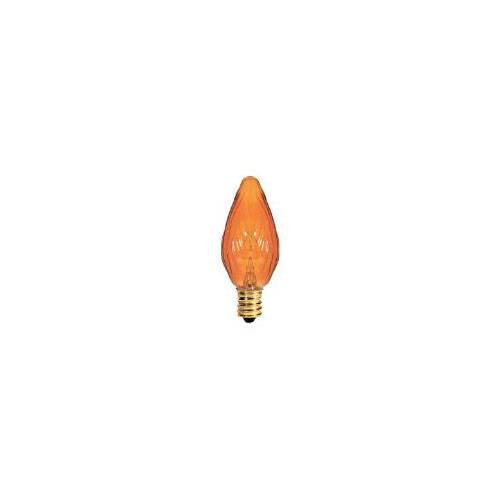 Bulbrite 25F10A-8PK 25 Watt Incandescent Fiesta F10, Candelabra Base, Amber, 8-Pack - Cheap-Us