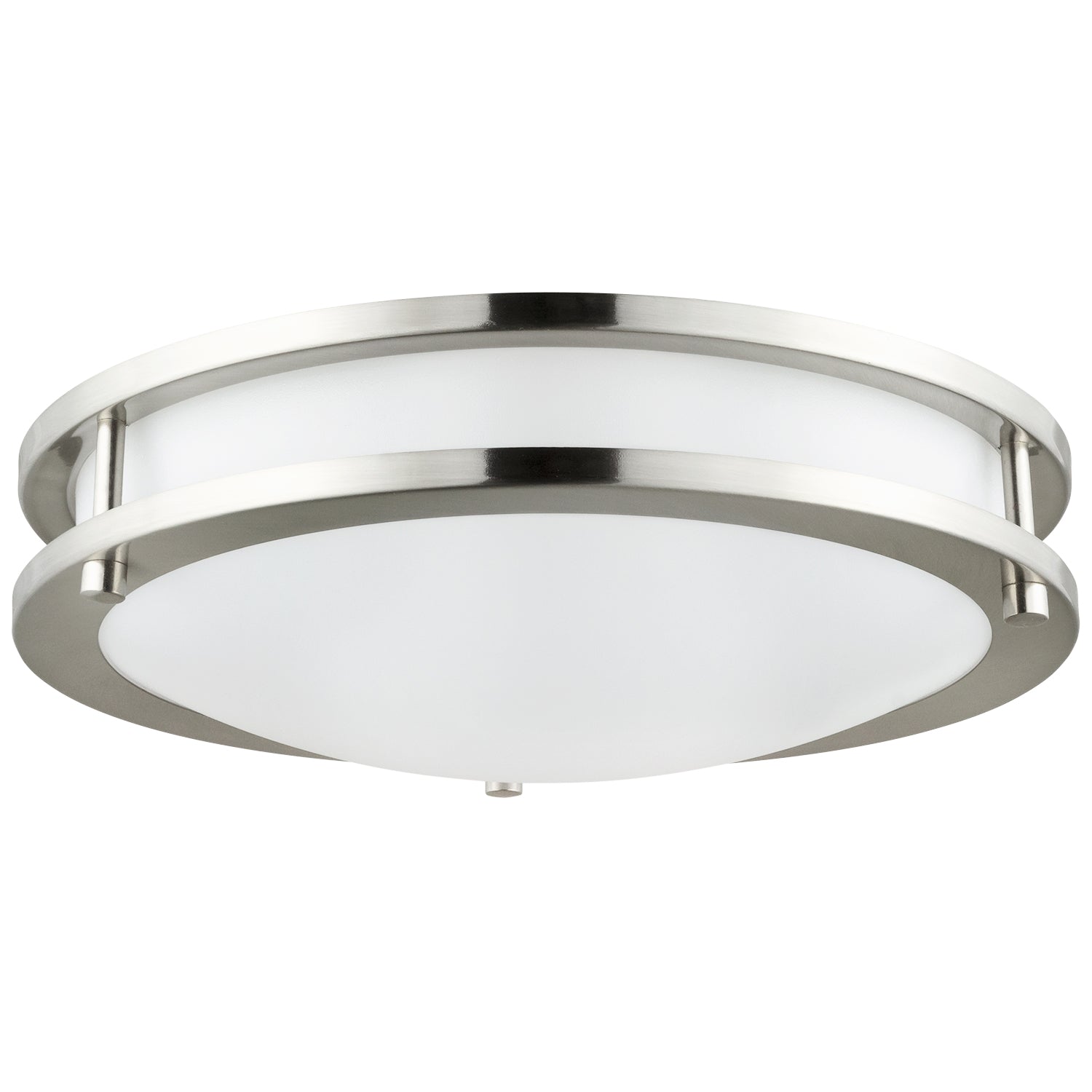 Sunlite 87772 LED 16 Inch Decorative Flush Mount Ceiling Light Fixture, 24 Watts (100W Equivalent), 1700 Lumens, Adjustable 5 CCT 2700K-5000K, 120V, Dimmable, 50,000 Hour Lifespan, Brushed Nickel - Cheap-Us