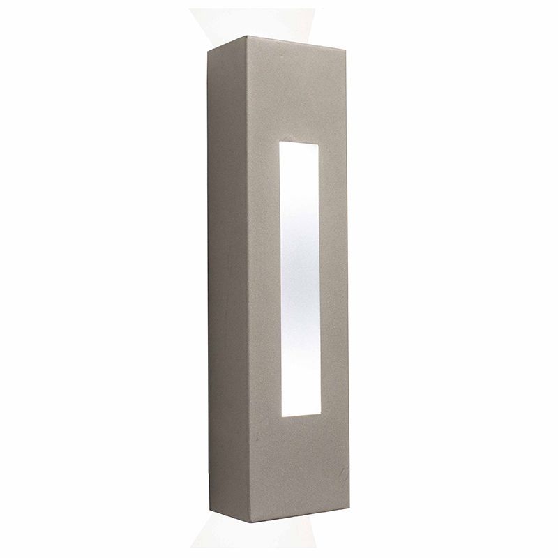 Westgate LED Wall Sconce Light, Outdoor Lighting, 10W(2.5Wx4), 900 Lumens, 3000K, Silver Finish - Cheap-Us