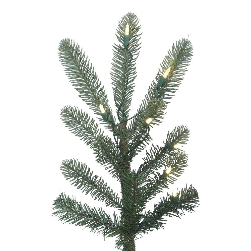 Vickerman 7.5' Alberta Blue Spruce Artificial Christmas Tree Warm White Dura-lit LED Lights - Cheap-Us
