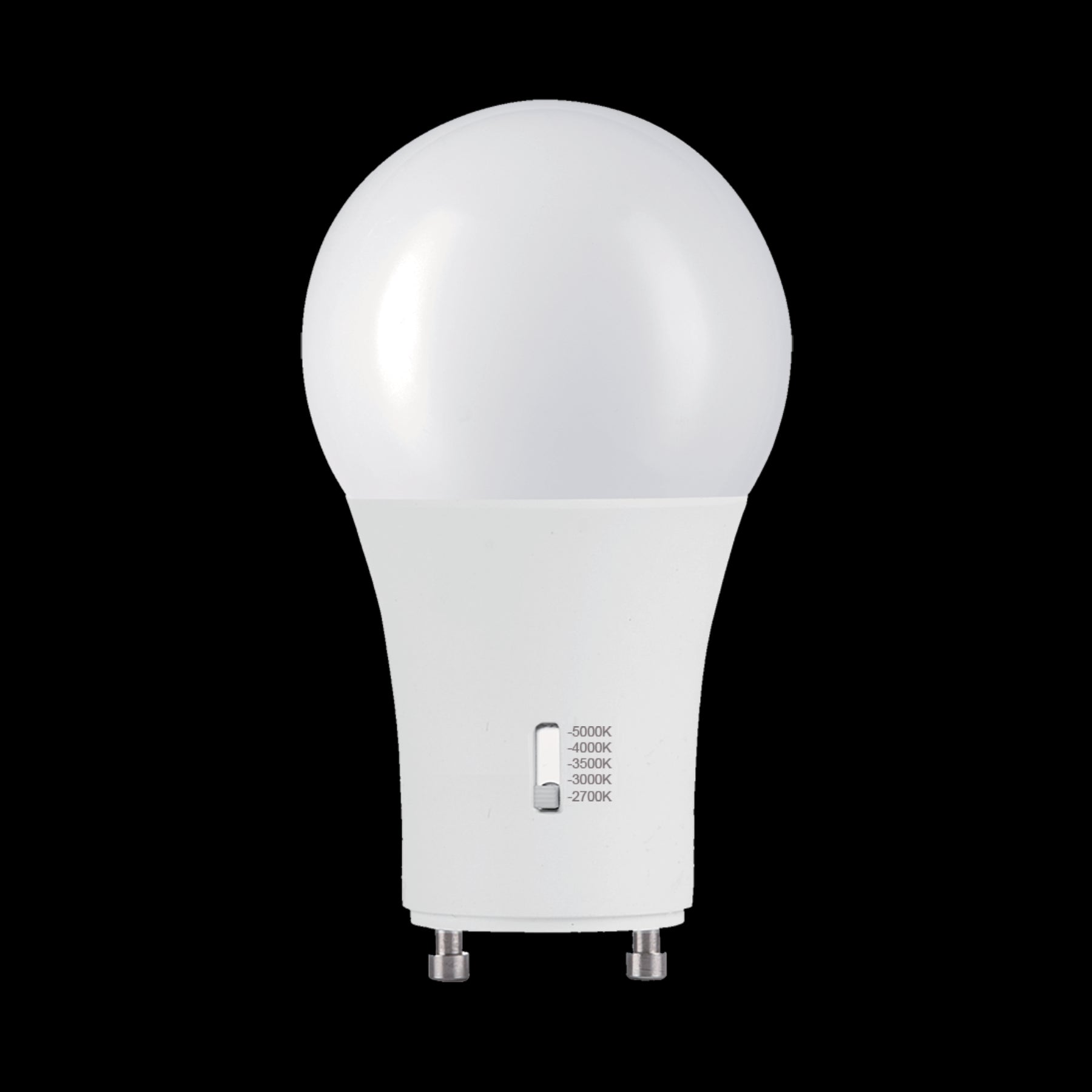 Luxrite LED A19 9W (60W Replacement) Household Light Bulb GU24 - 5 CCT Selectable 2700K/3000K/3500K/4000K/5000K (LR21466) - Cheap-Us