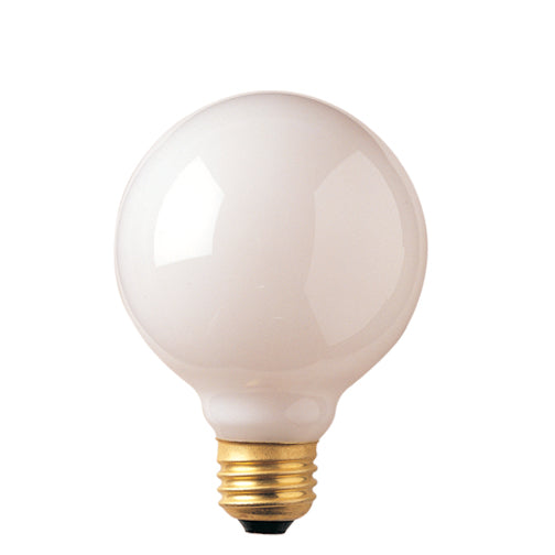 Bulbrite 25G25WH3 25 Watt Incandescent G25 Globe, Medium Base, White - Cheap-Us