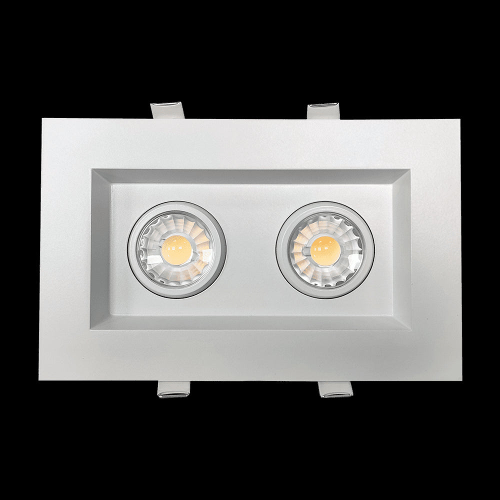 Goodlite 3 Inch LED Double Gimbal Downlite Fixture, Selectable Color Temperature, 27,30,35,41,50K - Cheap-Us